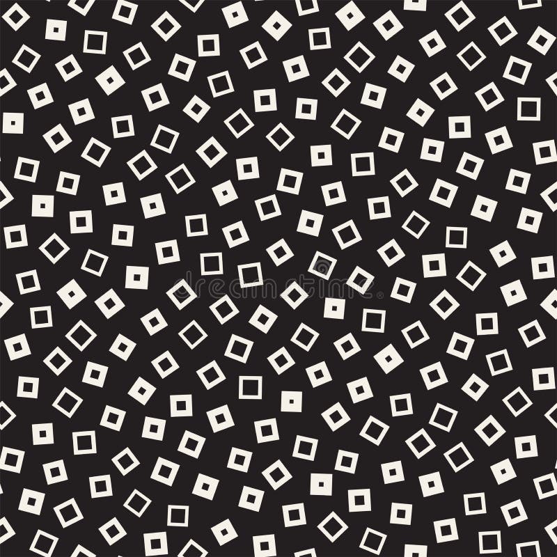 Seamless chaotic patterns. Randomly scattered geometric shapes. Abstract retro background design royalty free illustration