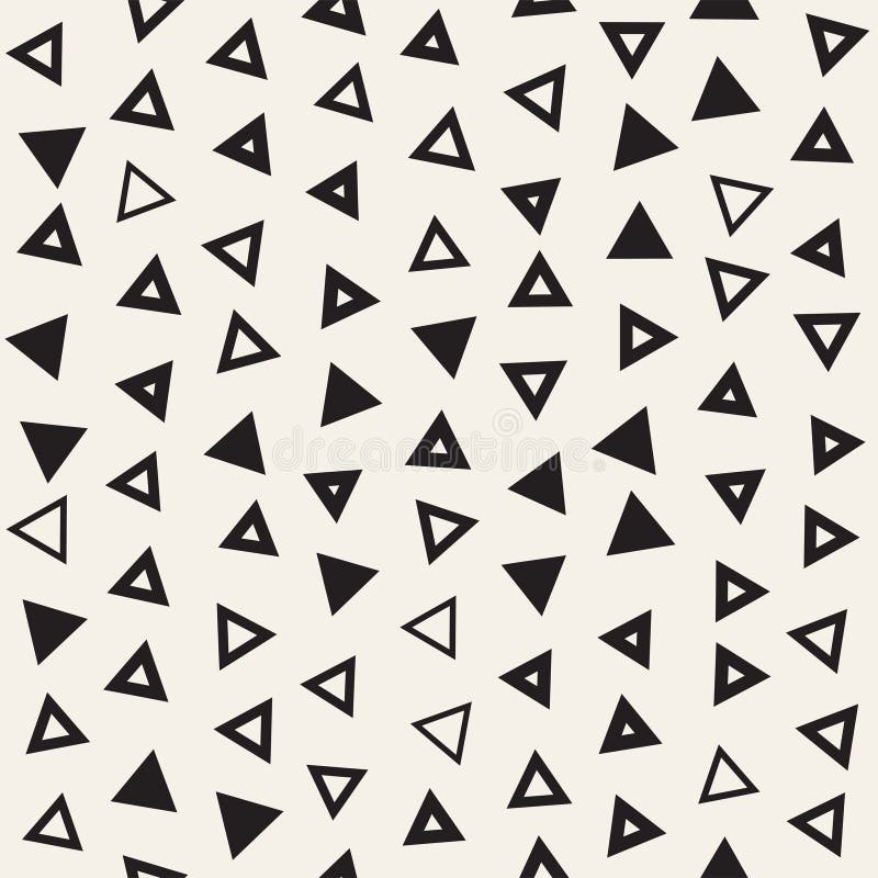 Seamless chaotic patterns. Randomly scattered geometric shapes. Abstract retro background design royalty free illustration