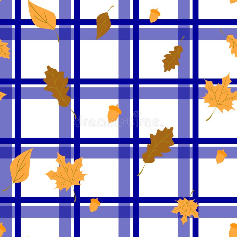Seamless checkered background with leaves, purple vector illustration Seamless checkered background with leaves, purple vector illustration