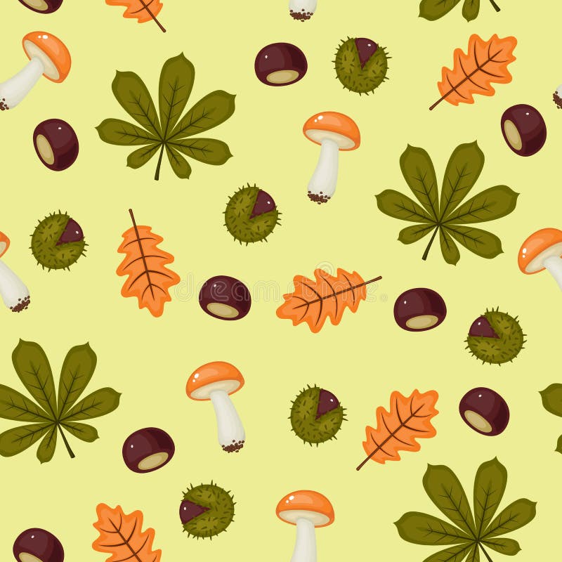 Seamless chestnuts wallpaper