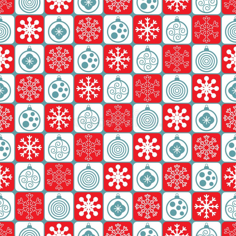 Seamless christmas pattern stock illustration