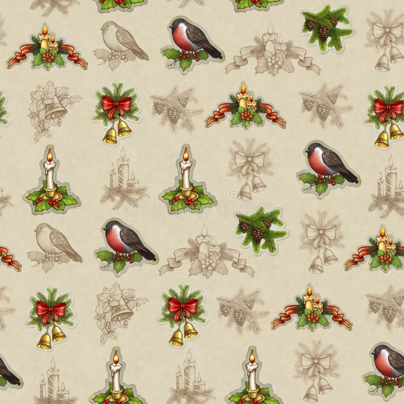 Seamless christmas pattern