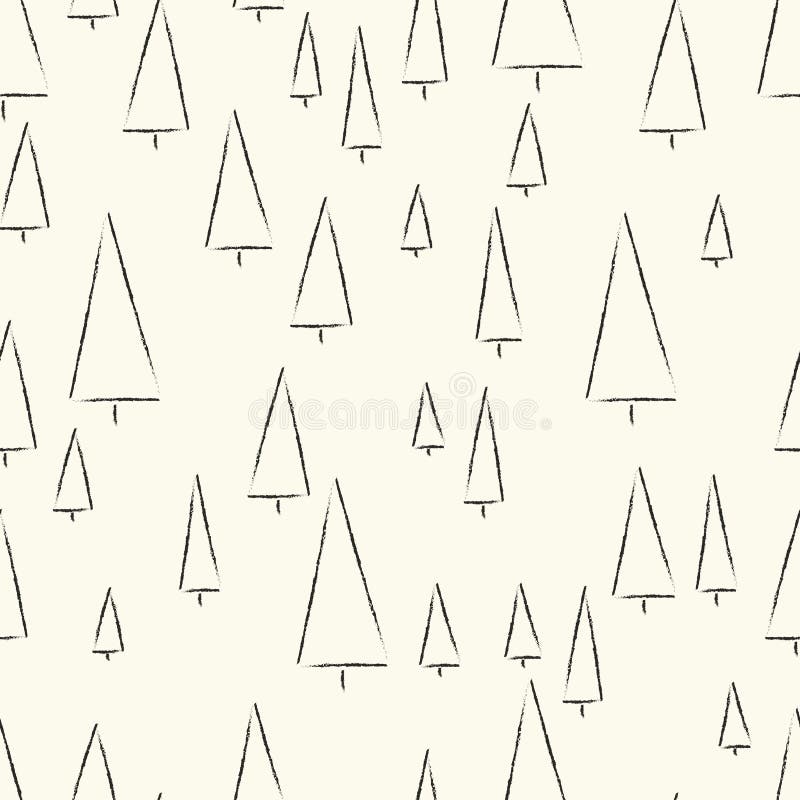 Seamless Christmas Tree Pattern Stock Illustration Illustration of cover, motif 130778193