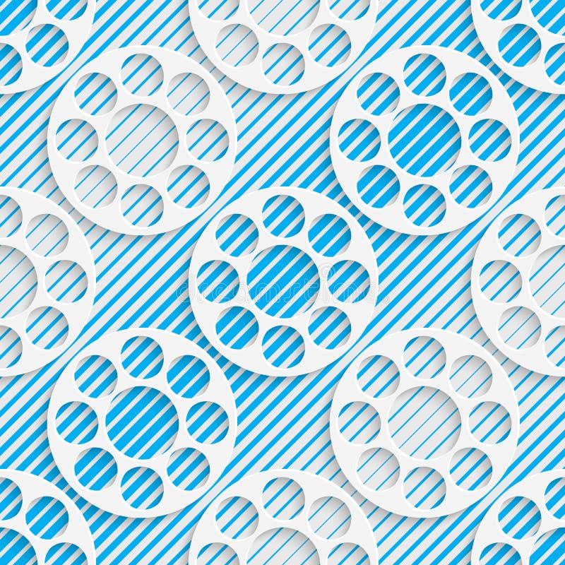 Seamless Circle Pattern. Vector Abstract Modern Design Stock Vector