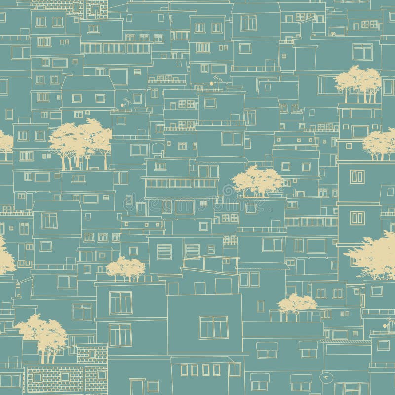 Seamless city sketch blueprint like pattern. Seamless city sketch blueprint like pattern