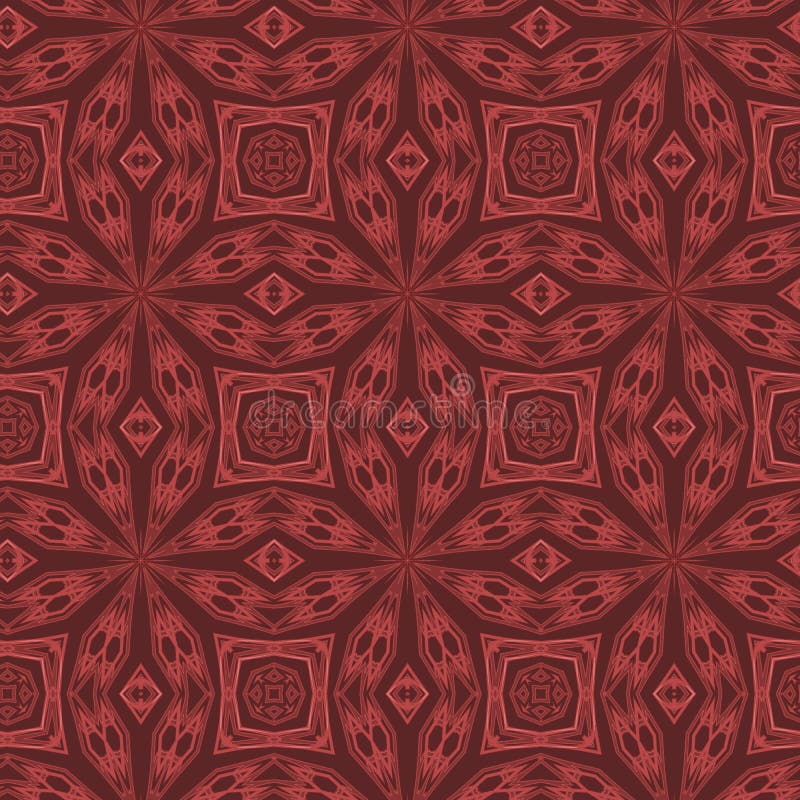 Seamless Color Pattern from a Variety of Geometric Shapes. Stock