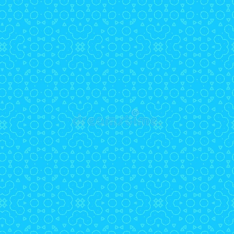 Seamless Color Pattern from a Variety of Shapes. Stock Illustration