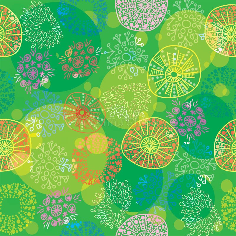 Seamless colorful floral pattern