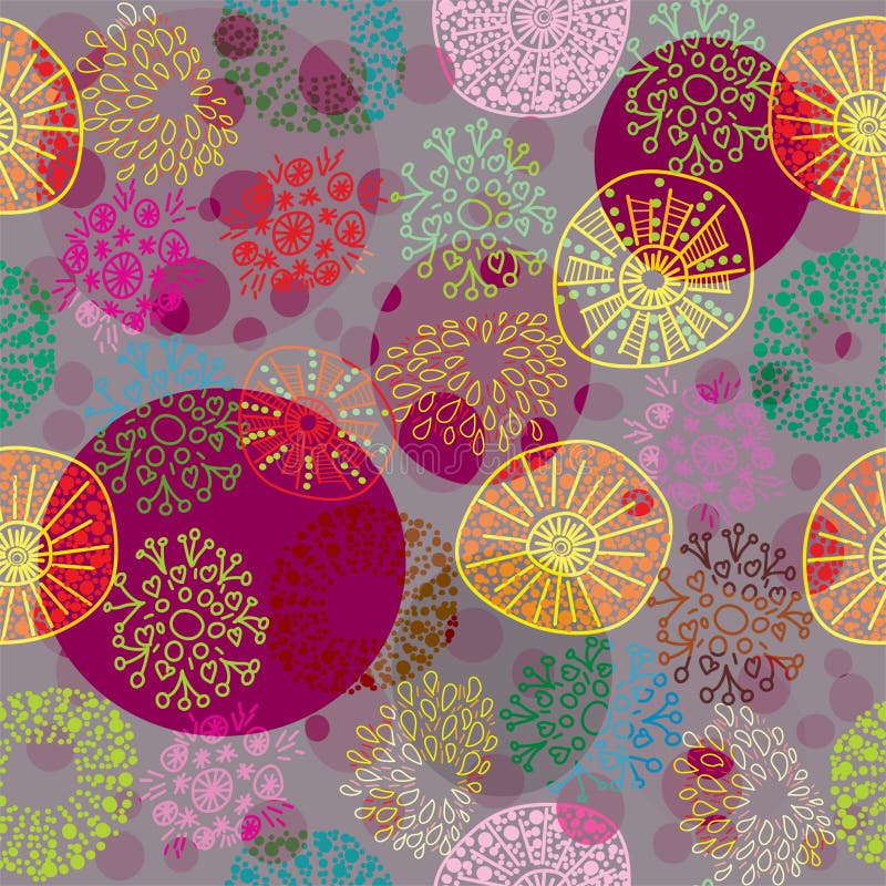 Seamless colorful floral pattern