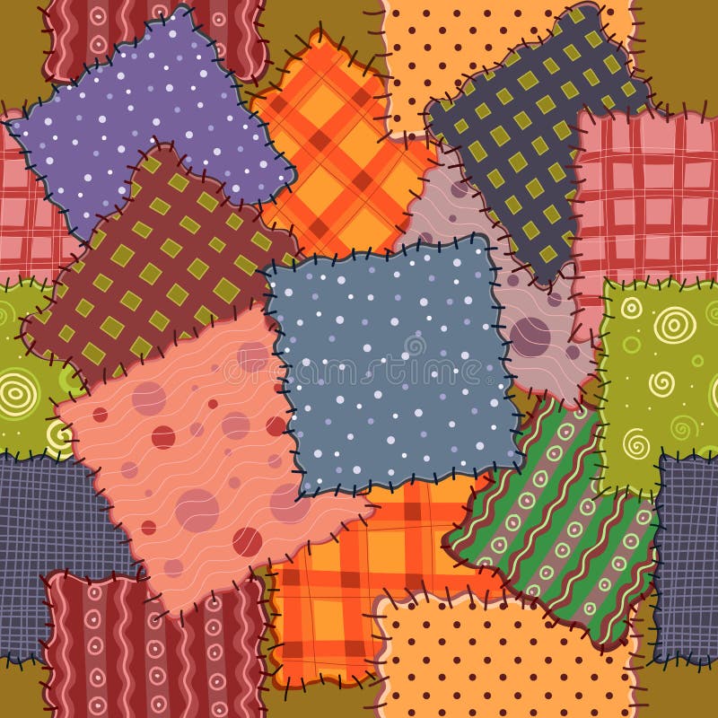 Patchwork With Denim Fabric Patches. Royalty Free SVG, Cliparts, Vectors,  and Stock Illustration. Image 38210228.