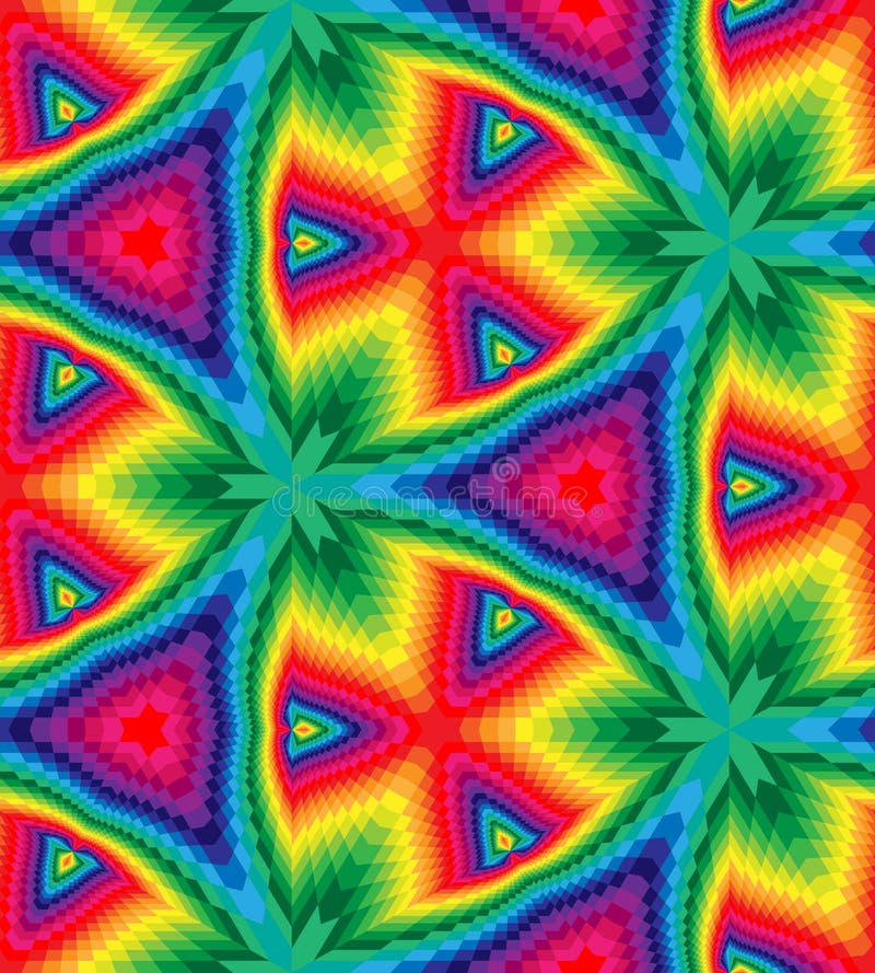 Seamless Colorful Polygonal Geometrical Pattern. royalty free illustration