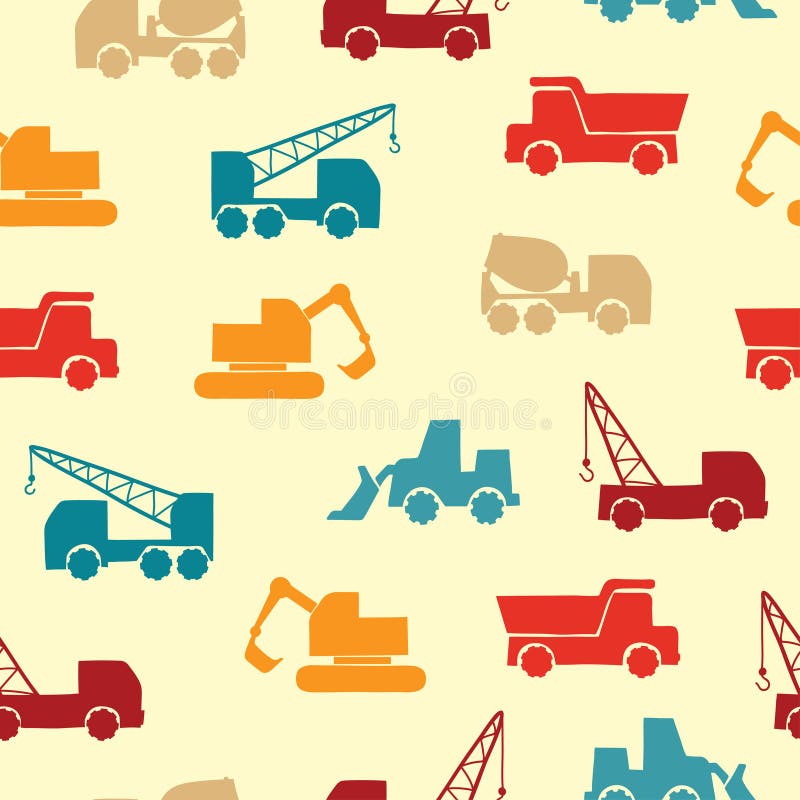 Construction Trucks Wallpaper Stock Illustrations – 127 Construction