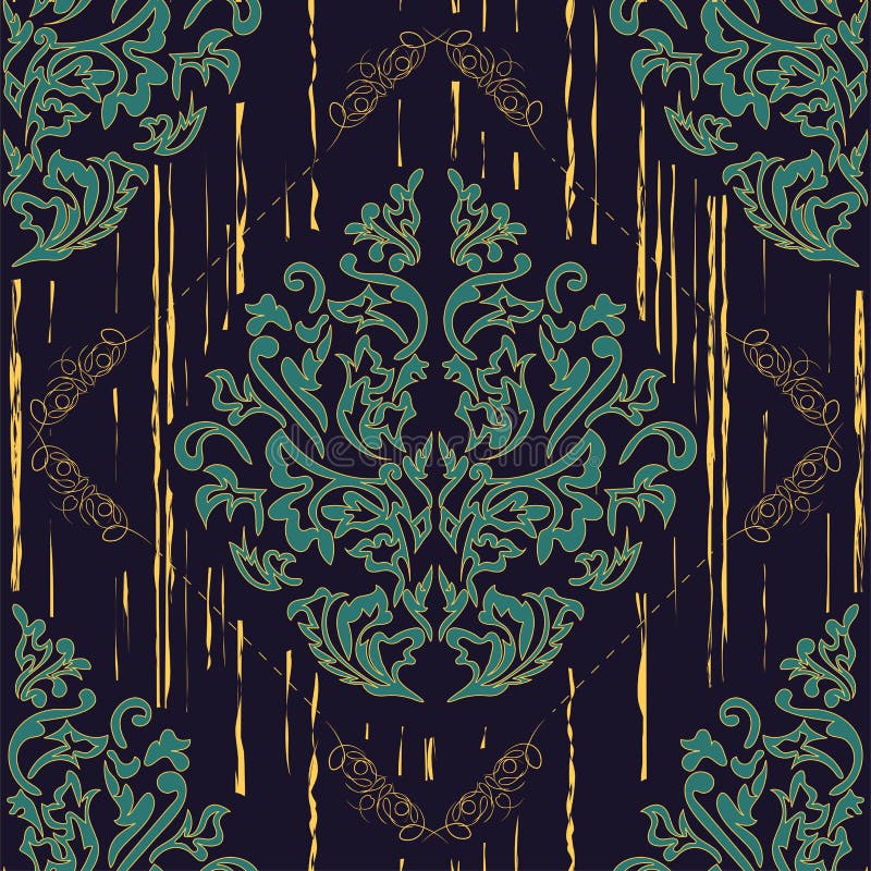 Beautiful Damascus Pattern, Great Design for Any Purposes. Vintage