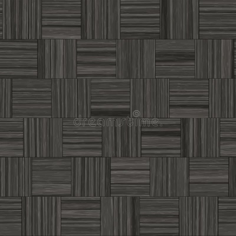 Seamless Dark Wood Parquet Texture Illustration Stock Illustration