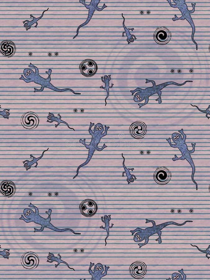 Seamless Design Wrapping Paper Stock Illustration - Illustration of