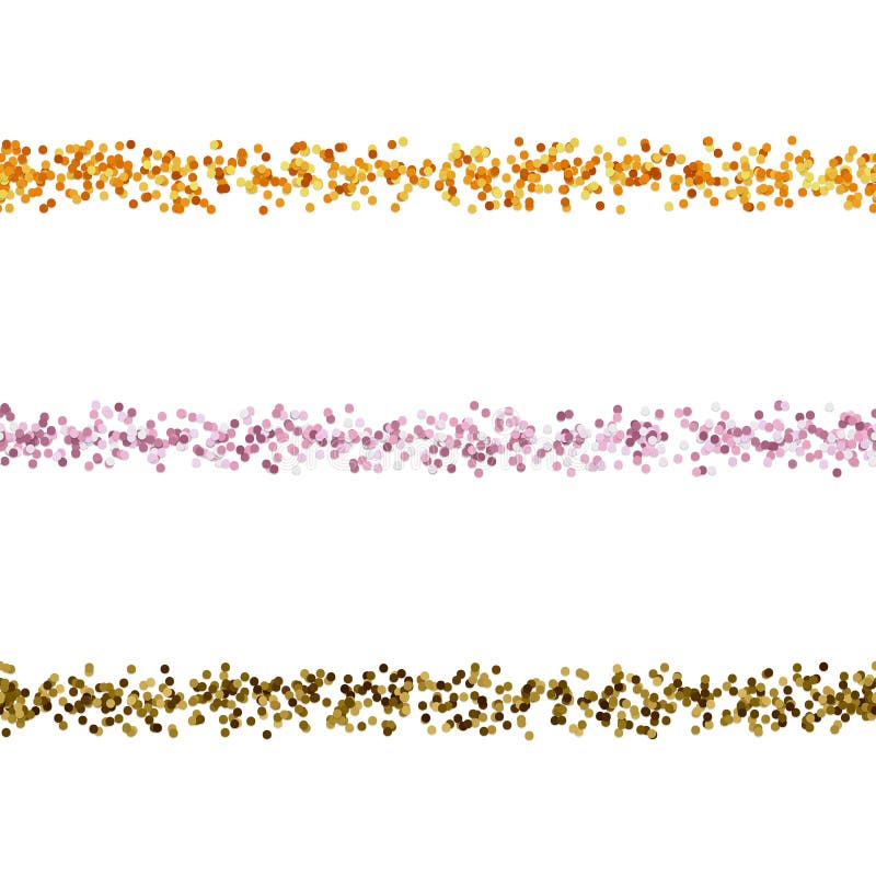 Seamless dot pattern page divider line design set - vector graphic decoration elements from colored circles royalty free illustration Seamless dot pattern page divider line design set - vector graphic decoration elements from colored circles royalty free illustration
