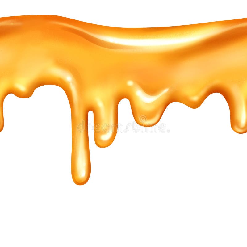 Seamless dripping honey stock vector. Illustration of bubble 129610843