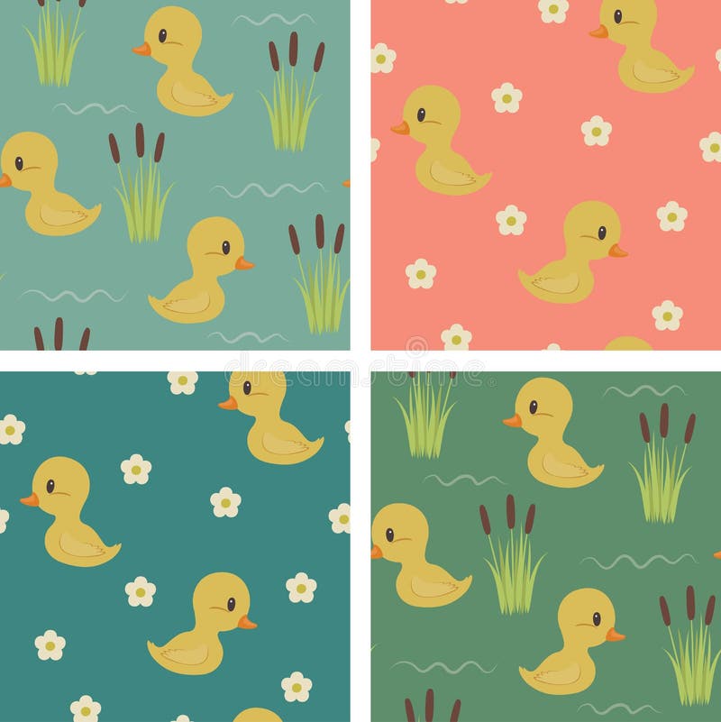 Seamless ducks wallpapers