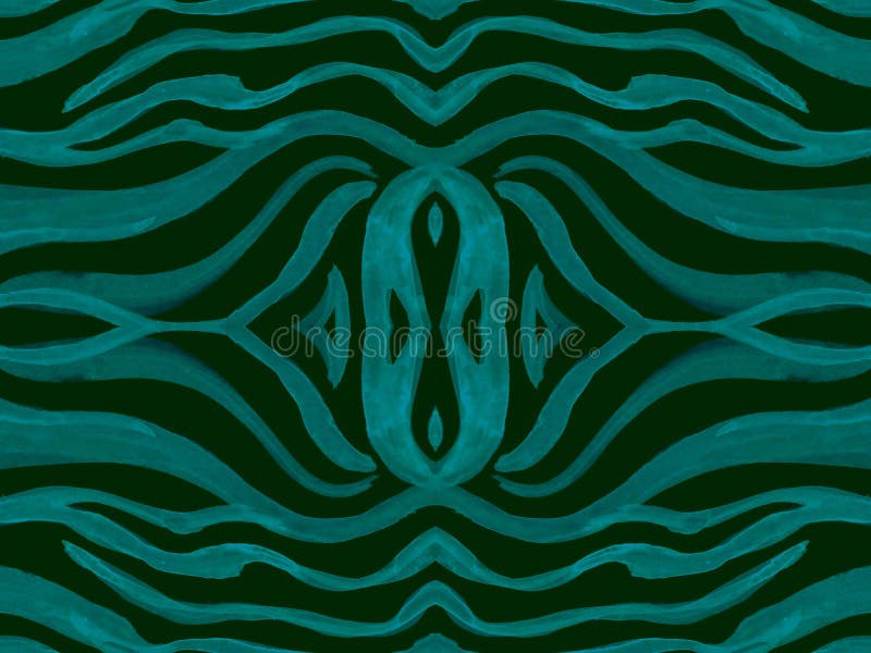 Seamless Ethnic Banner. Abstract Animal Fabric stock photo