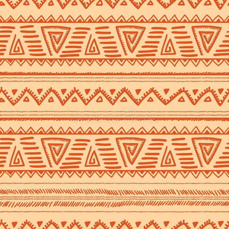 seamless etnisk modell Navajo och stam- motiv Apelsinen och är royaltyfri illustrationer seamless etnisk modell Navajo och stam- motiv Apelsinen och är royaltyfri illustrationer