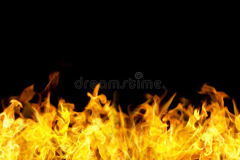 Seamless fire flames border royalty free stock images
