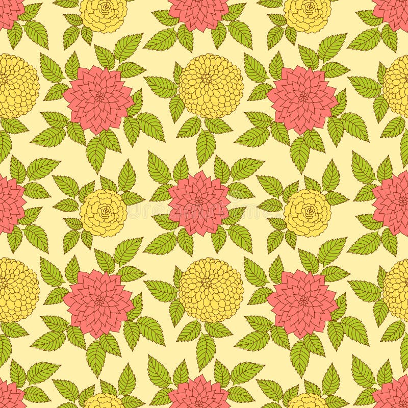 Seamless floral background.