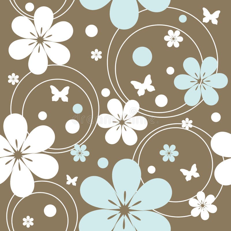 Seamless floral pattern stock illustration