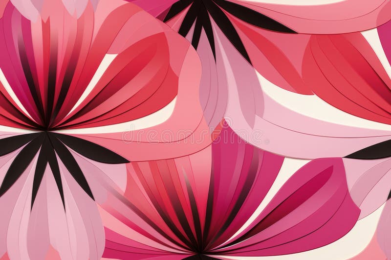 Model floral fără sudură, cu panouri roz pe fond roz deschis vector illustration