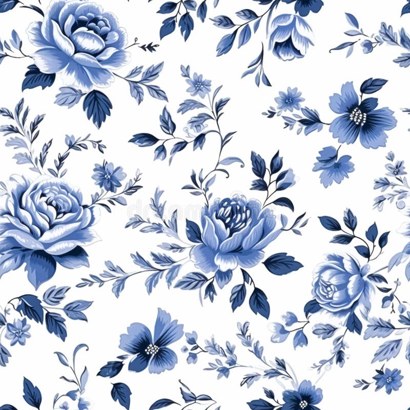 Decorative Production Floral  Botanical Blue Beige Wallpaper Price in  India  Buy Decorative Production Floral  Botanical Blue Beige Wallpaper  online at Flipkartcom