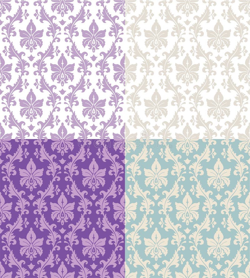 Seamless floral patterns