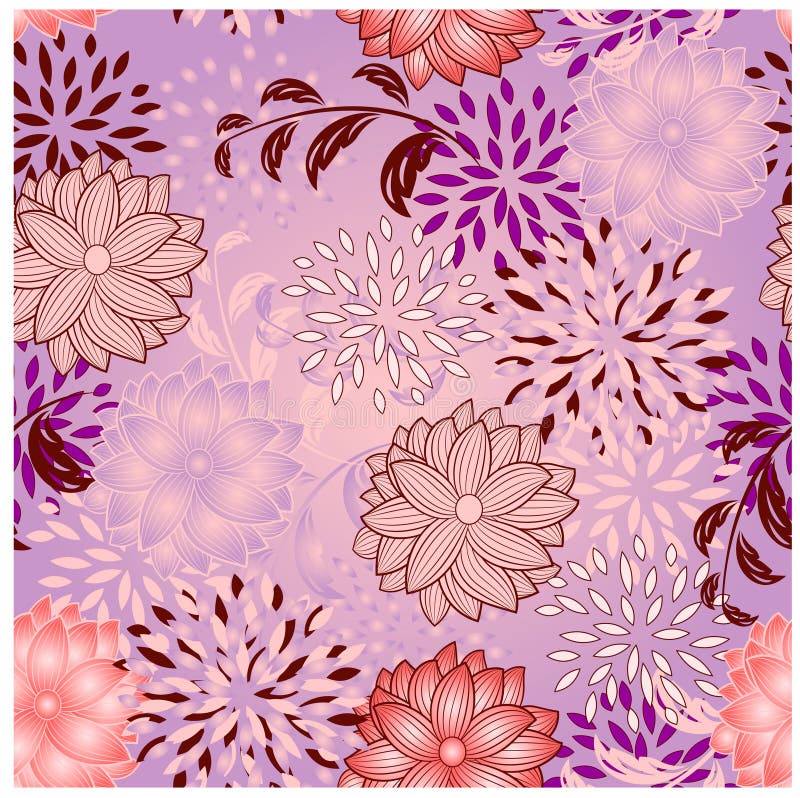 Seamless Floral Spring Background Stock Vector - Illustration of ...