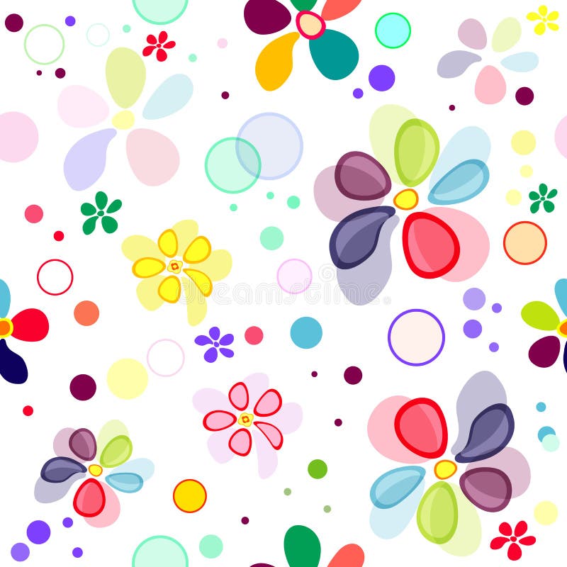 Seamless floral vivid pattern