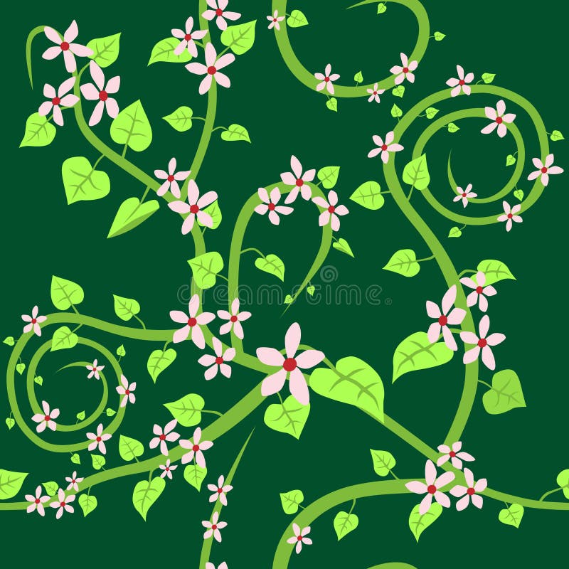 Floral wallpaper stock vector. Illustration of ornamental 11027532