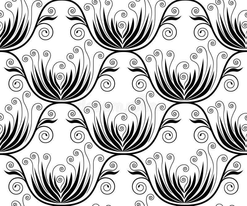 Floral Wallpaper Pattern with Rose Design Stock Vector - Illustration ...