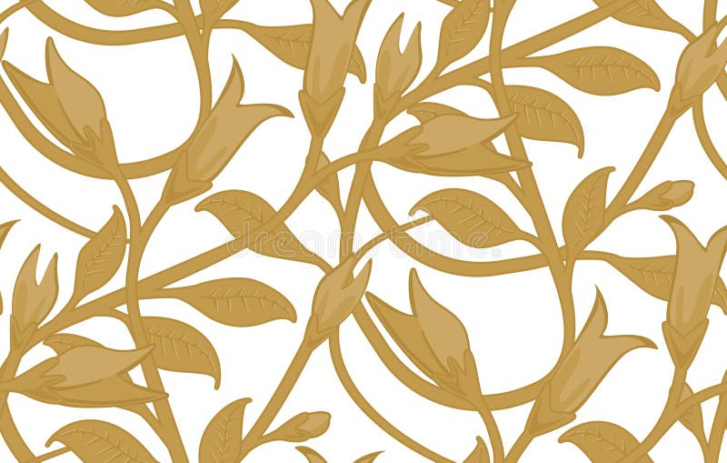 Seamless Floral Wallpaper Pattern royalty free illustration