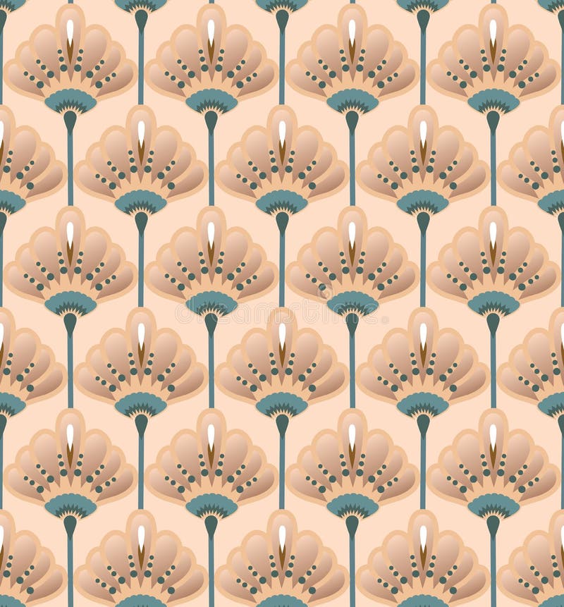 Seamless Flower Lily Pattern