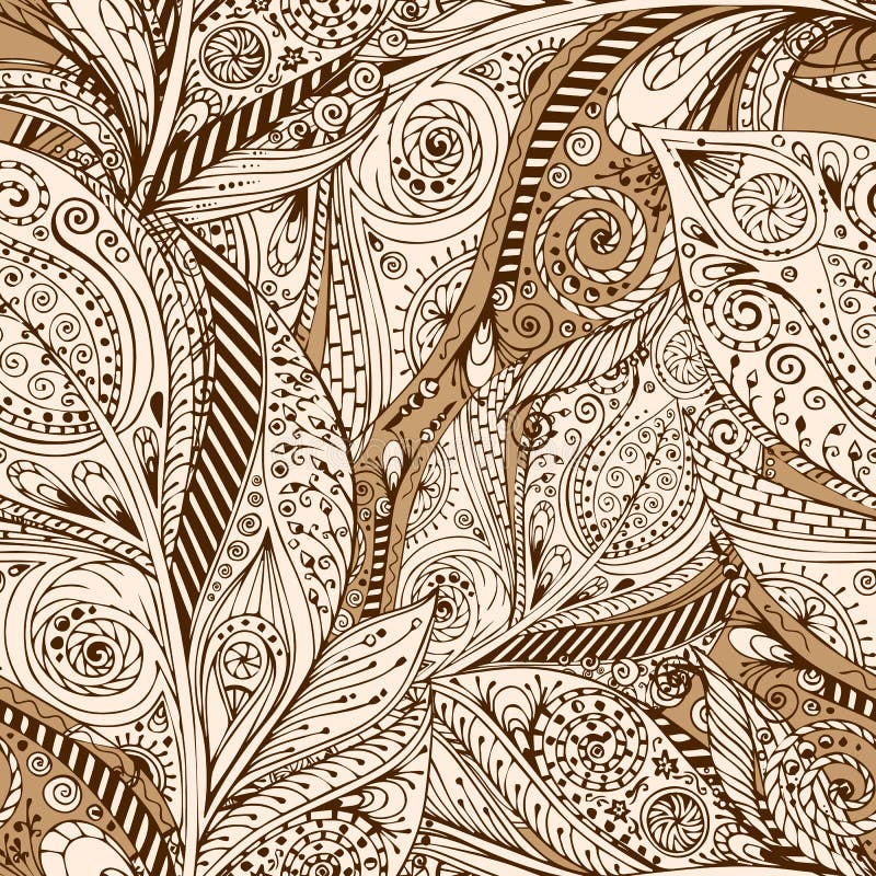 Seamless flower retro background in vector. royalty free illustration