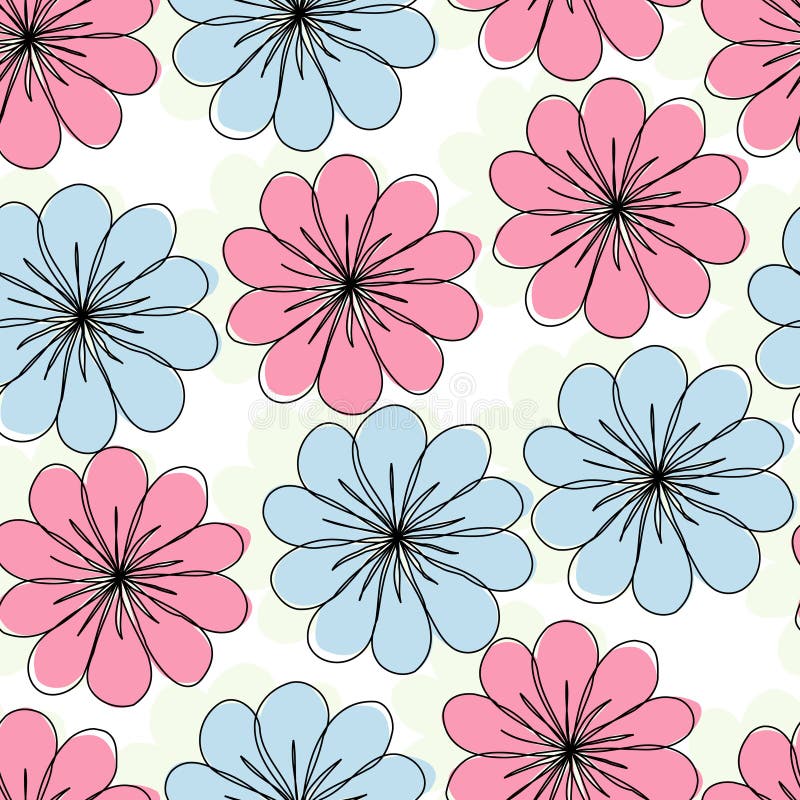 Seamless flowers