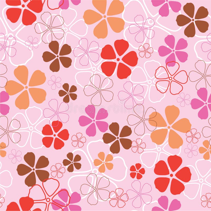 Seamless flowers pattern