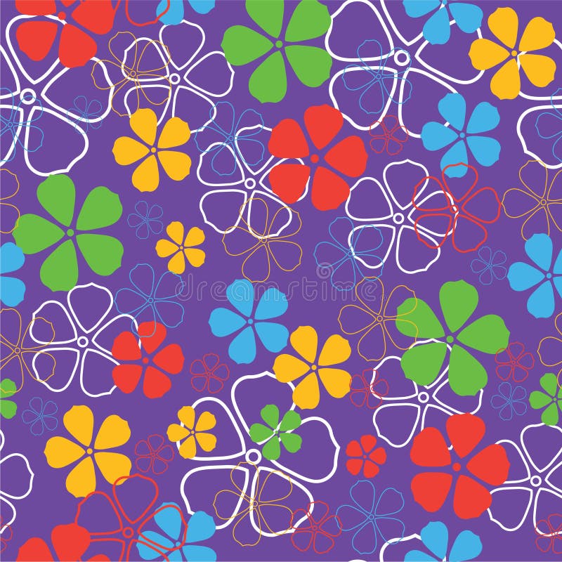 Seamless flowers pattern