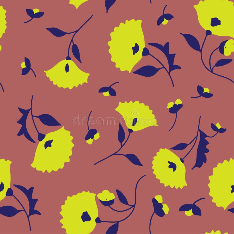 Seamless pattern. Floral folk textile texture. Vector illustration. royalty free illustration Seamless pattern. Floral folk textile texture. Vector illustration. royalty free illustration