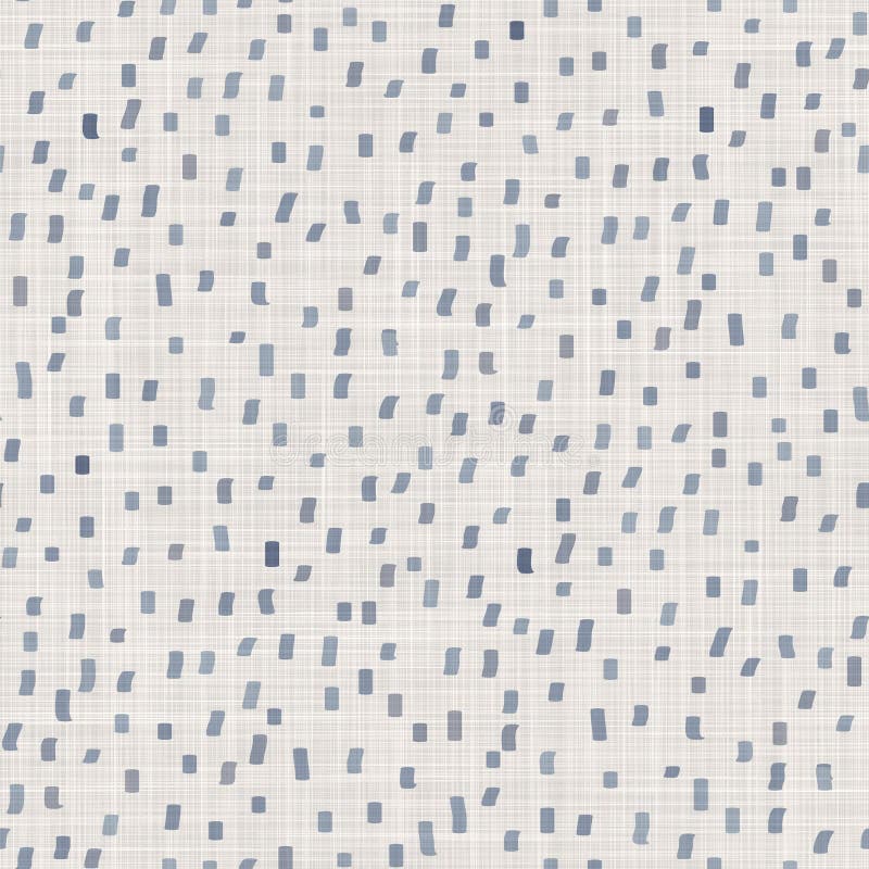 Seamless French Farmhouse Dotty Linen Pattern. Provence Blue White Woven  Texture. Shabby Chic Style Decorative Circle Stock Illustration -  Illustration of flourish, provence: 212853142