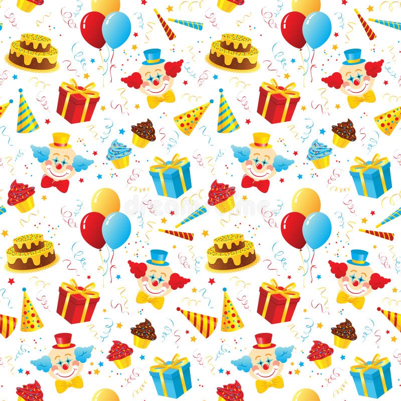 seamless födelsedagdeltagaremodell royaltyfri illustrationer seamless födelsedagdeltagaremodell royaltyfri illustrationer