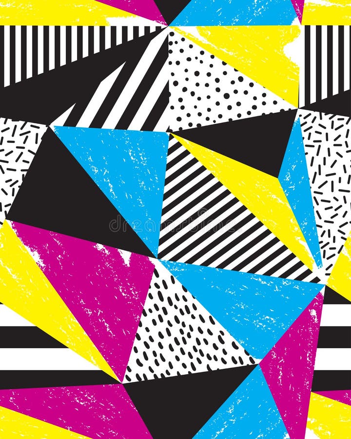 Seamless geometric doodle pattern. vector illustration