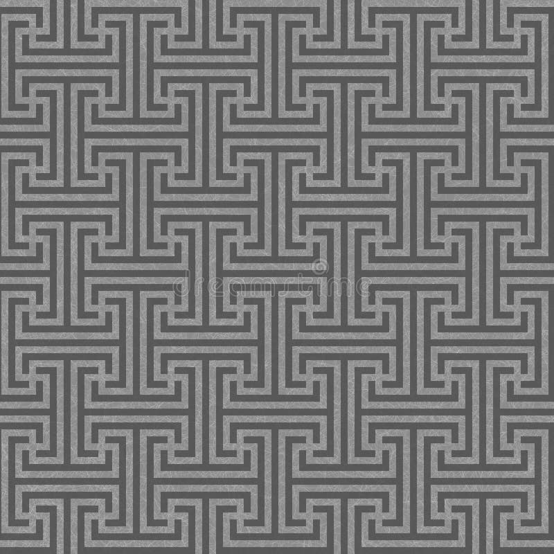 Seamless geometric key pattern royalty free illustration