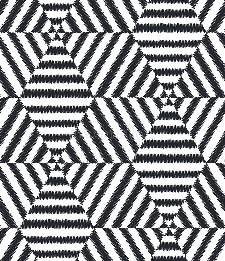 Seamless geometric mesh textured pattern royalty free illustration