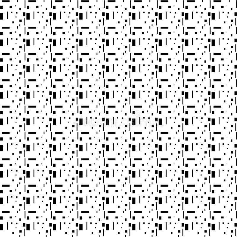 Seamless Geometric Square Rectangles Complicated Pattern Repeated Design On White Background royalty free illustration