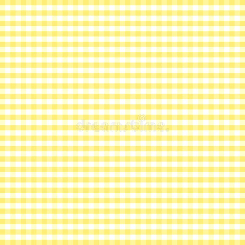 Seamless Gingham Background, Yellow