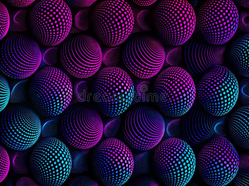 Seamless Gradient Dot Pattern in Various Sizes Stock Illustration ...