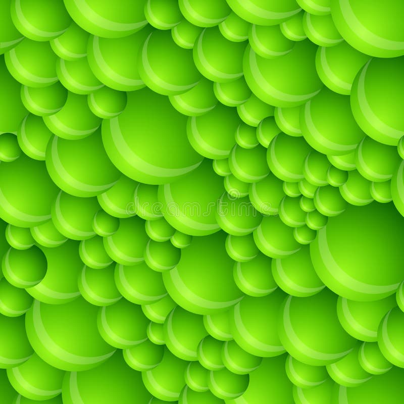 Seamless Green Bubble Pattern